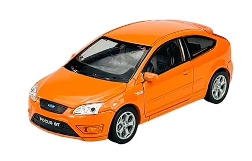 DROMADER Welly Ford Focus St MK2 Orange 3 portas 2009 1/34-1/39 modelo de metal carro Die Cast novo em caixa