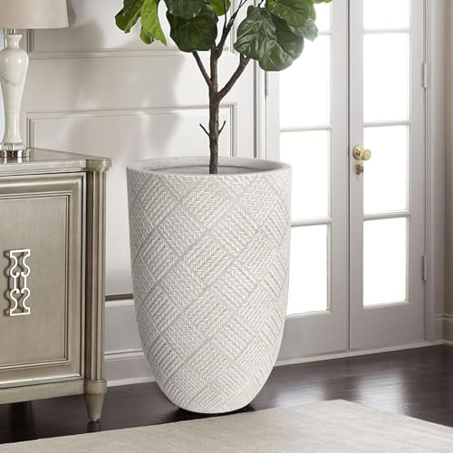 Oakrain Large Rustic Planters for Indoor Plants, 17" Tall Decorative