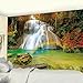 Arazzo, Scenario Naturale Arazzo Appeso A Parete Rami Di Foresta Verde Cascata Lago Modello Arcobaleno Arazzi Per Camera Da Letto Dormitorio Universitario Soggiorno Decorazione Della Parete Di Casa