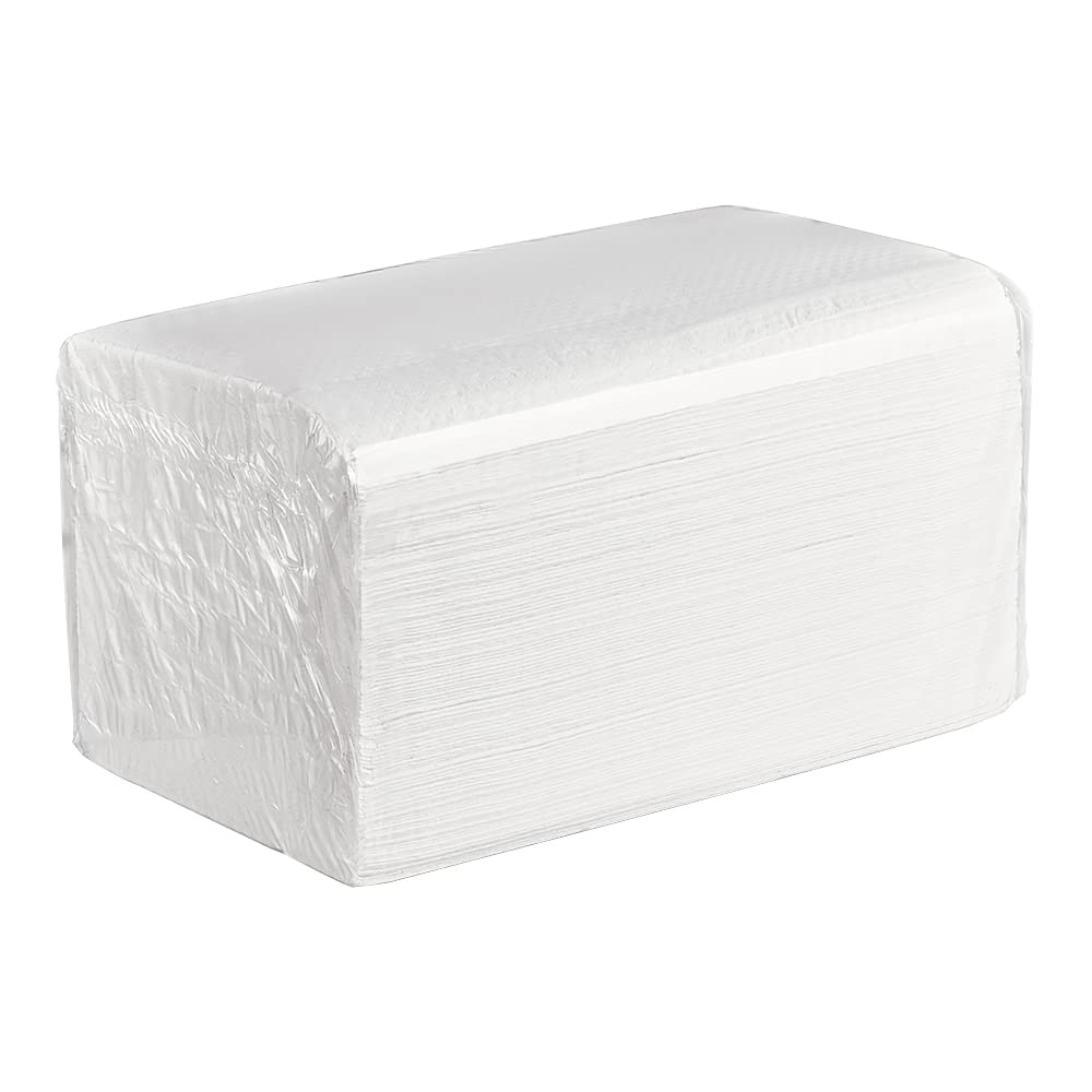 EZ-Pull Premium - Servilleta dispensadora de 2 capas + plegadas, dispensador de servilletas en V para restaurantes, blanco reciclado, 24 x 250 hojas, P2N2L (N4)