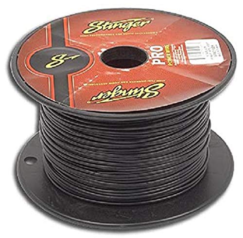 Stinger SPW318BK PRO Series 18 Gauge Primary Wire 500-Feet (Black)