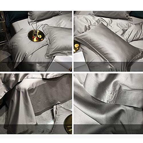 PIG-GIRL 4 peças de lençóis de cama de solteiro com lençol de elástico – Roupa de cama super macia –