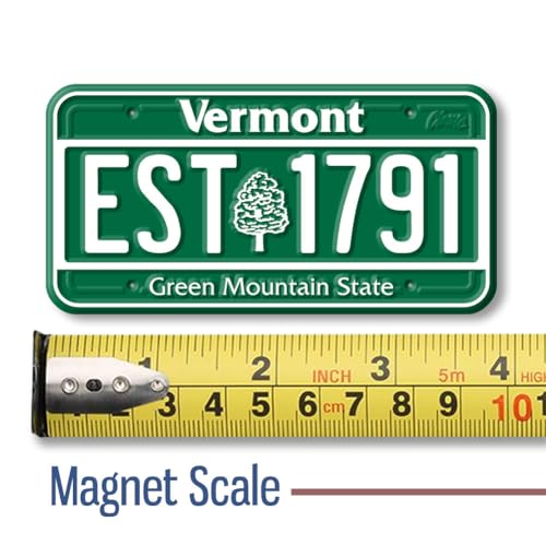Imán Decorativo de Placa de Vermont 1.9x3.8 in miniatura 2