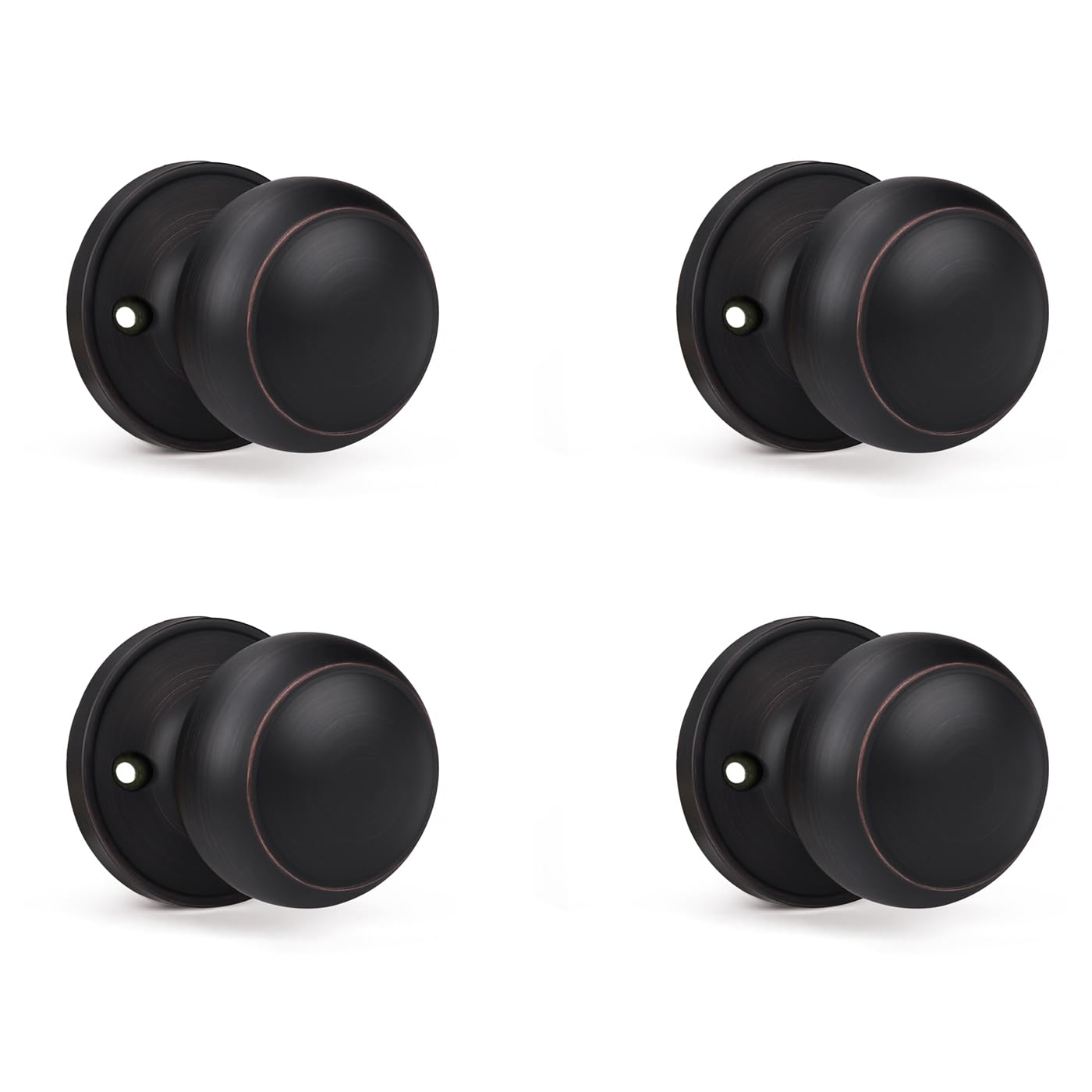 Dummy Door Knobs - Satin Nickel Pack of 4 -18