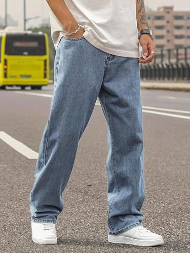 Image of KOTTY Mens Mid Rise Straight Jeans