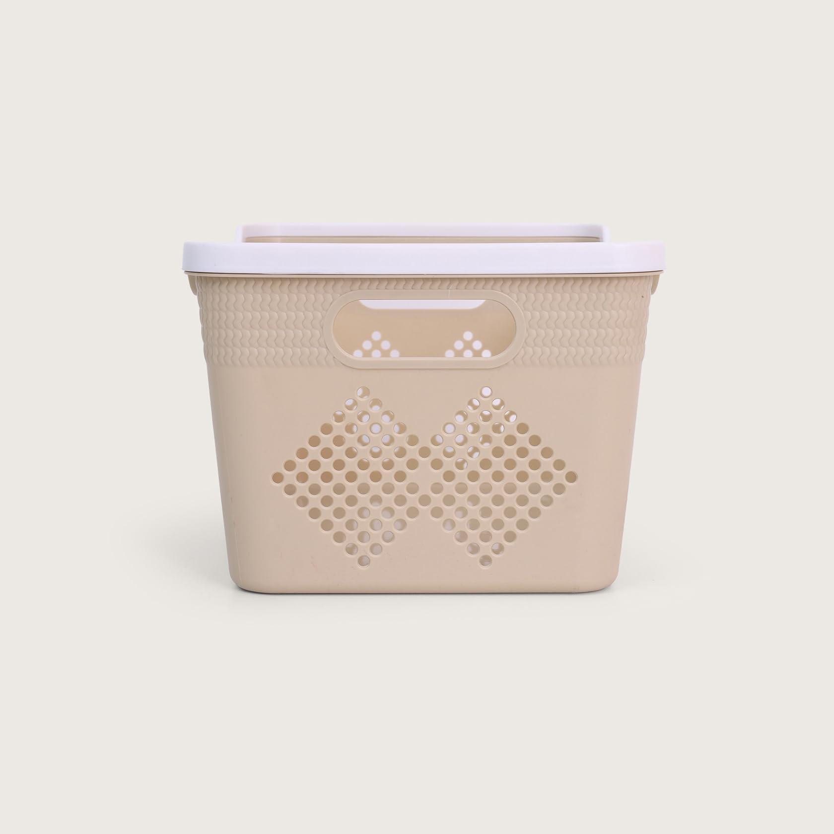HOME 360 Plastic Storage Baskets | Set of 4 | Multipurpose Organizer Bins | Ideal for Kitchen, Bathroom, Office & Home Use | Durable & Lightweight Plastic Bins for Shelves & Closets 2