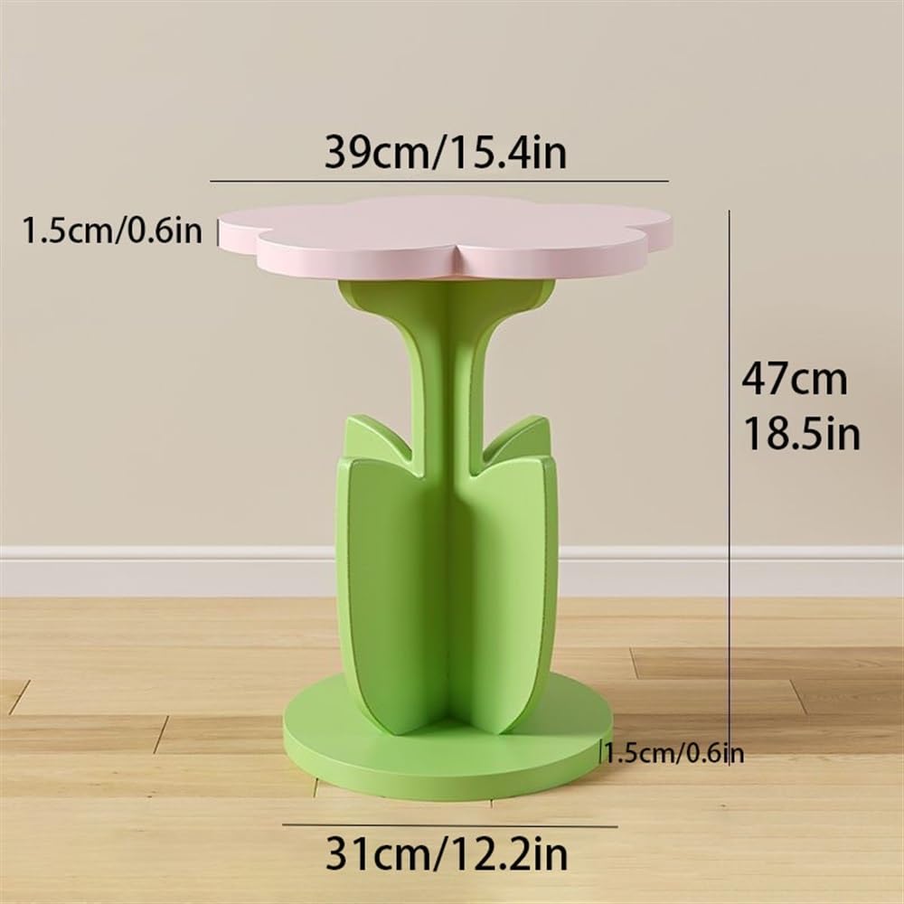 花・写真を飾ると素敵⭐️サイドテーブル、ナイトテーブル Amazon.co.jp: ナイトテーブル, 花の形の小さなコーヒーテーブル