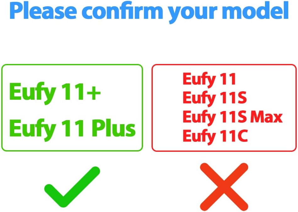 Replacement Parts Compatible with Eufy Robovac 11+, Eufy 11 Plus Vacuum Cleaner Accessories - Filters and Side Brushes (Pack of 12)