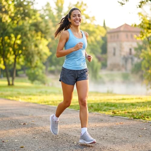 Image of Padgene Womens Sneakers Lightweight Tennis Walking Shoes Sports Running Shoes for Woman Mesh Breathable Gym Fashion Sneakers Athletic Comfortable Casual