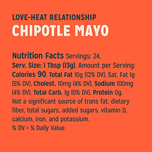 Sir Kensington's Mayonnaise 2 Count Chipotle Mayo Gluten Free Non- GMO Project Verified Shelf-Stable 12 oz
