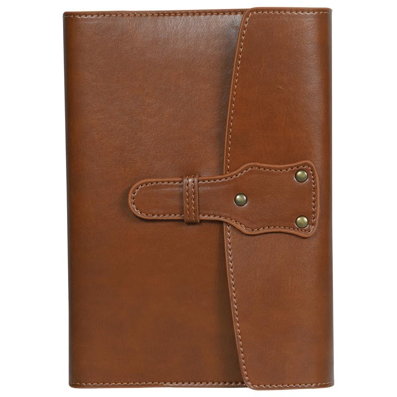 Image of Kitabby Legacy Interlock - A5 Hard Bound Notebook with Pen - Brown