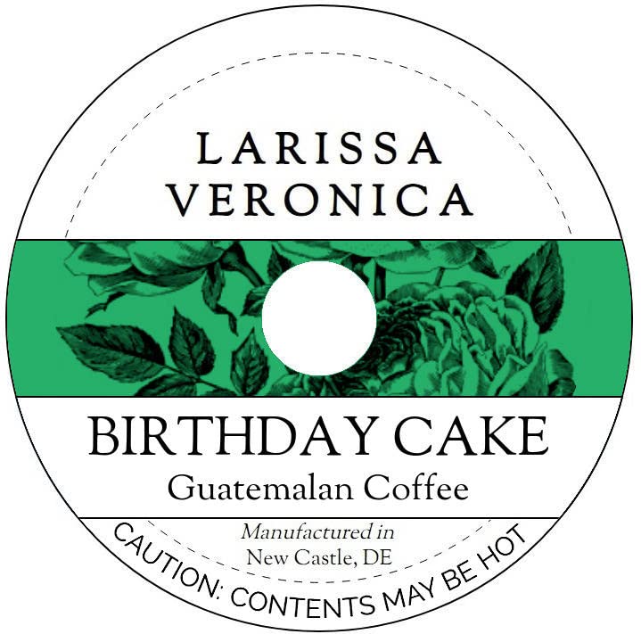 Birthday Cake Guatemalan Coffee (Single Serve K-Cup Pods) (Gourmet, Naturally Flavored, Whole Coffee Beans) (12 pods, ZIN: 575450)