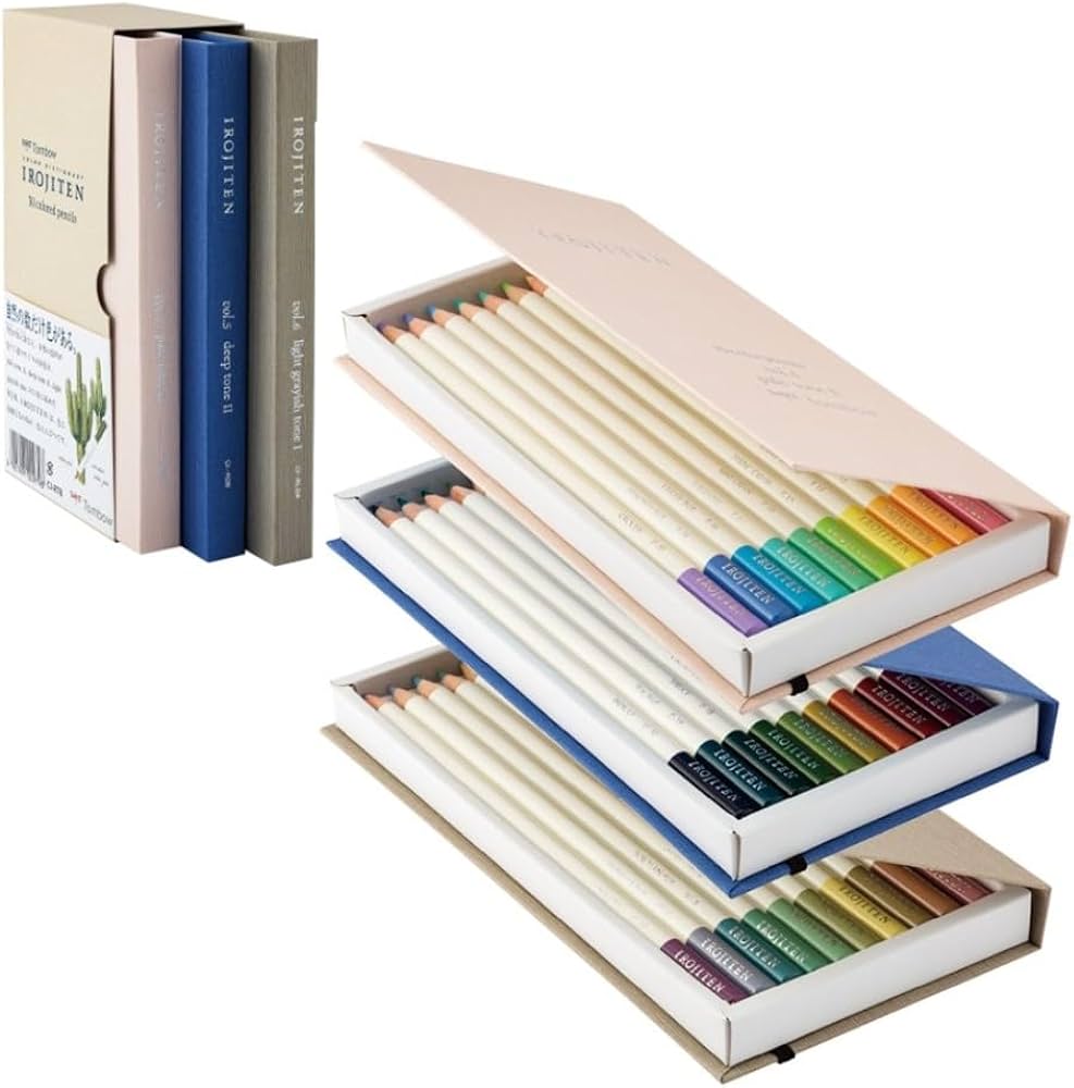 Amazon | トンボ鉛筆 色鉛筆 30色 (ブック型) 色辞典 第二集 (表現を