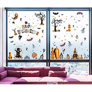 Ccineehalloweenwindowstickers10sheetswindowclingsdecalsforpartydecorationindooroutdoorhomedecor Urban Country Home Decor Ccinee halloween window stickers 10 sheets window clings decals for party decoration indoor outdoor home decor urban country home decor