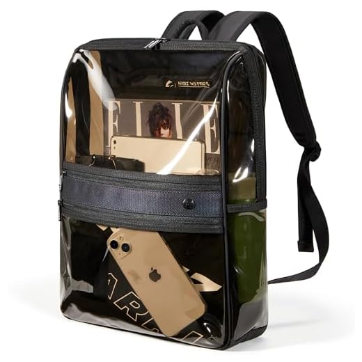 HIMZ WARRIOR Clear Stadium Backpack for Adults