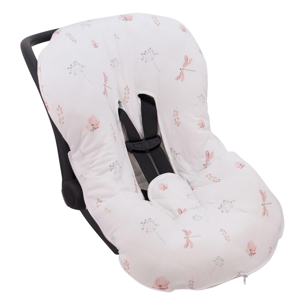 JYOKO KIDS Funda + Saco para portabebés y capazo Bebé Impermeabilizado en su interior, Algodón Orgánico (Dragonfly, Algodon) — view 5