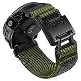 Bandletic(バンドレック) Garmin Fenix 5X 6X 7X 腕時計バンド - 26mm 簡単フィット 頑丈なナイロンストラップ マグネット式フィドロックバックル付き Fenix 8 51mm/7X 6X Pro/5X Plus/3/3 HR/Tactix/Epix Pro2 51mm用