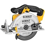 DEWALT 20V MAX Circular Saw, Cordless Sidewinder Style Portable, 6-1/2-Inch Blade, 5150 RPM, 0-50 Degree Bevel Capability, Battery Not Included (DCS391B)