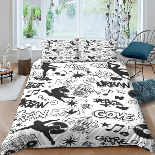 Housse de couette licorne 200x200 imprimé 3D pour lit double