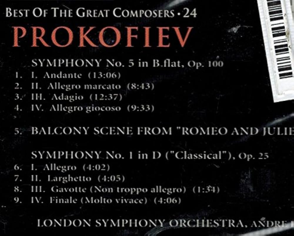Prokofiev, Previn, London Sym Orch - Best of the Great