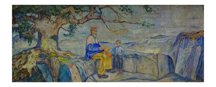 Edvard Munch Historien affiche art grand format poster salon sans cadre