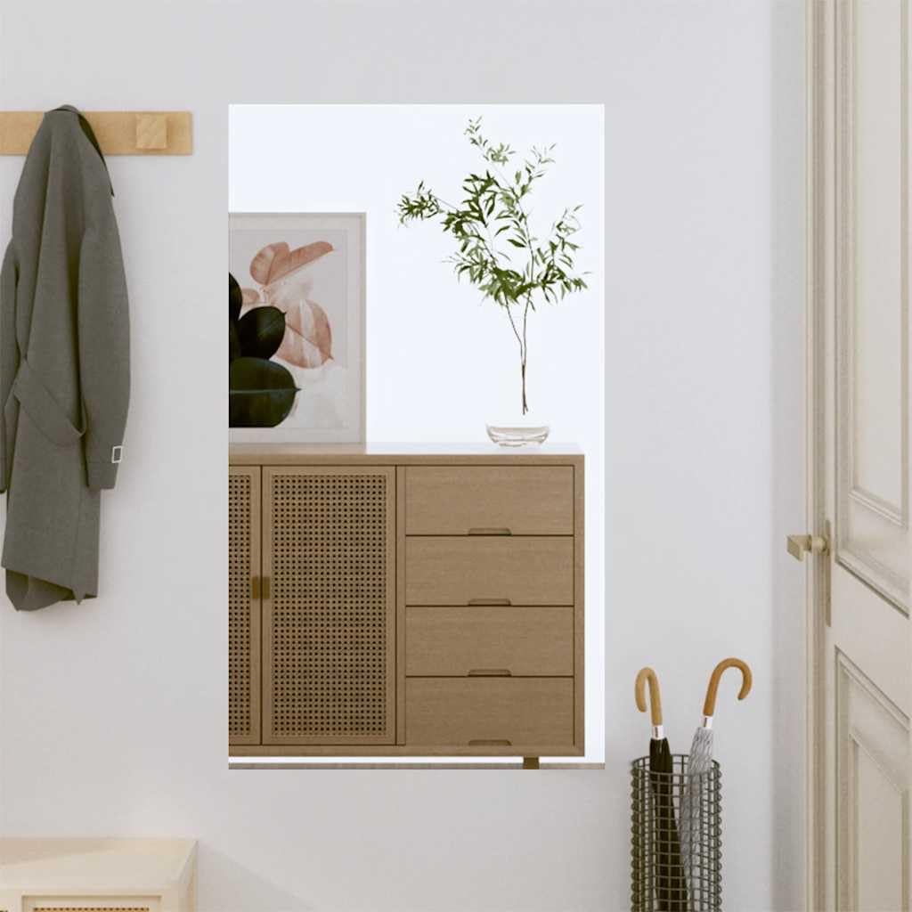 Lustro ścienne 50 x 80 cm, prostokątne, z wyraźnym odbiciem, do sypialni, korytarza, łazienki i garderoby, do montażu na ścianie, dekoracyjne lustro kosmetyczne i toaletkowe dla stylowego