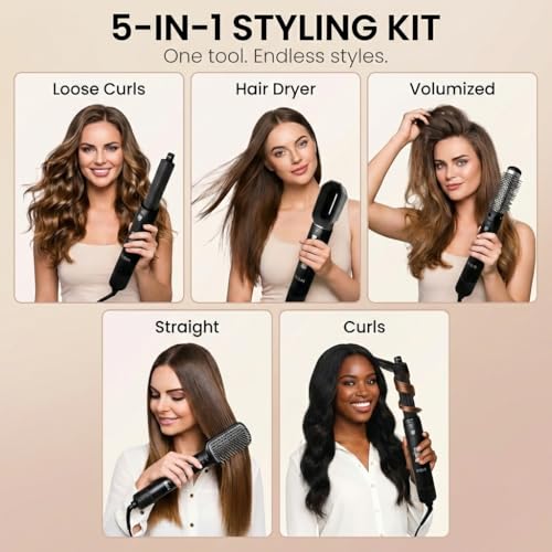 RCA 5-in-1 Hot Air Styler with Auto-Wrap Curlers — view 3
