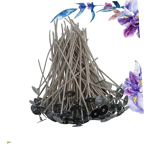 Kit de 100 mechas para velas con base de algodón miniatura 5