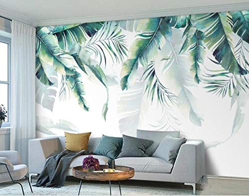 Papier peint rétro forêt tropicale en version panoramique de haute qualité 3D