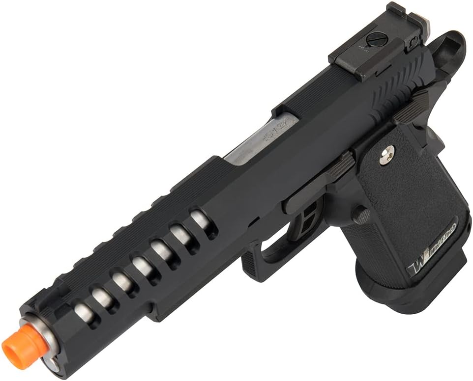 1911 Hi-Capa Hyper Speed Gas Blowback Airsoft Pistol - Black -WE-Tech