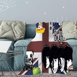 CHEWYZ Couverture imprimée en 3D The Beatles-Couverture Tendance en Peluche pour Enfants,garçons,Filles,Adultes-Couverture en Flanelle pour canapé-lit (150x200cm) - Les Beatles, Paul McCartney, John Lennon, RIngo Starr, George Harrison CHEWYZ Couverture imprimée en 3D The Beatles-Couverture Tendance en Peluche pour Enfants,garçons,Filles,Adultes-Couverture en Flanelle pour canapé-lit (150x200cm) – Image 6