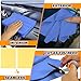 Idemeet Premium Absorbent Car Drying Towel, 2 Pack 26''x17'' Super Soft Shammy Towel for Vehicle, Reusable Chamois Cloth for Car Drying, Dust Remove, Bathroom, Scratch/Spot/Streak Free, Yellow & Blue