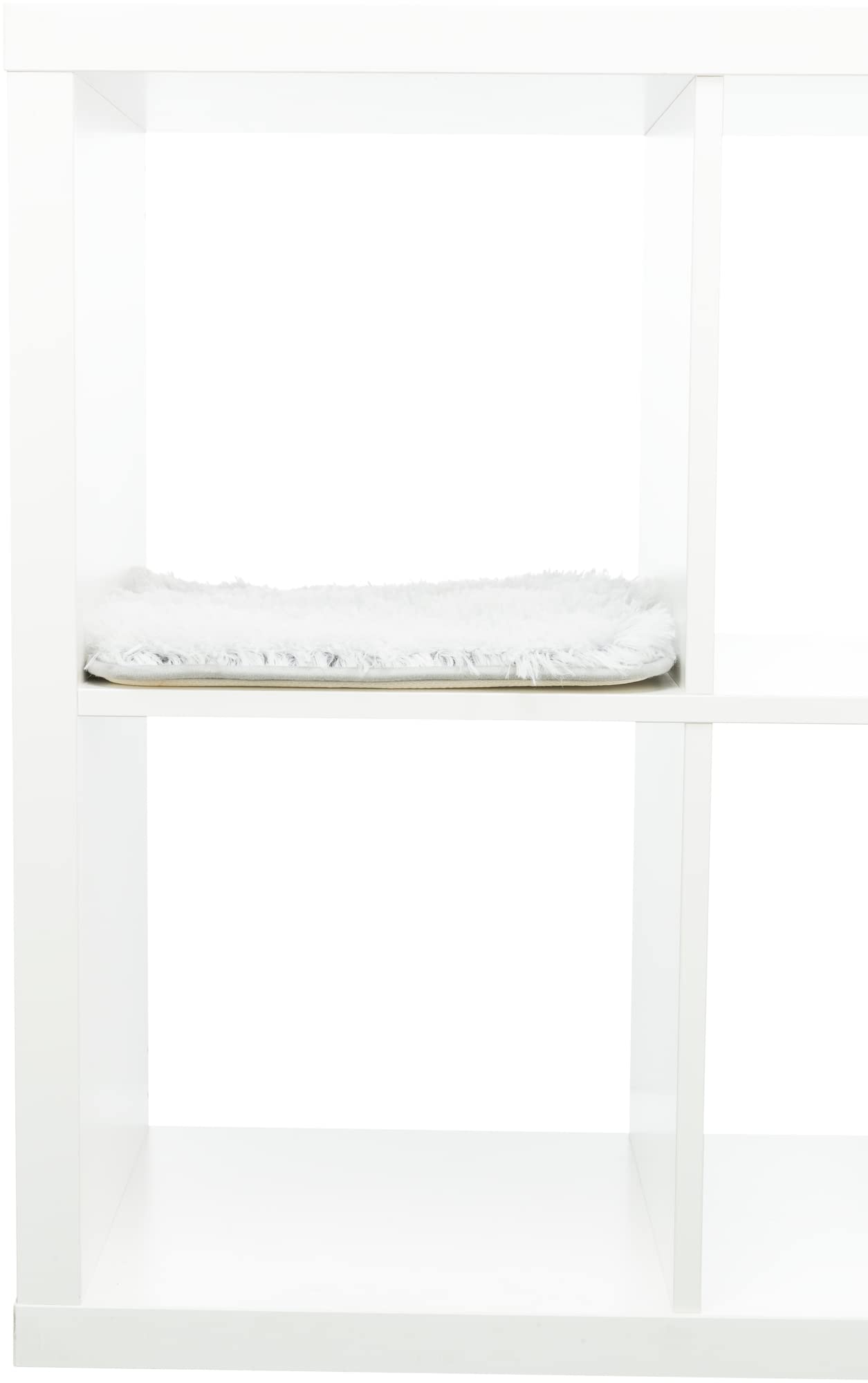 TRIXIE Antypoślizgowa i przytulna mata do leżenia dla kotów Harvey na regały, 33 × 38 cm, biało-czarna pasuje do IKEA Kallax - 38040