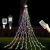 MUYUN Christmas Decoration Dipper Star String Lights,320 LED Color Changing Christmas Tree Lights 8 Modes & Waterproof for Xmas Party Wedding Patio New Year Holiday