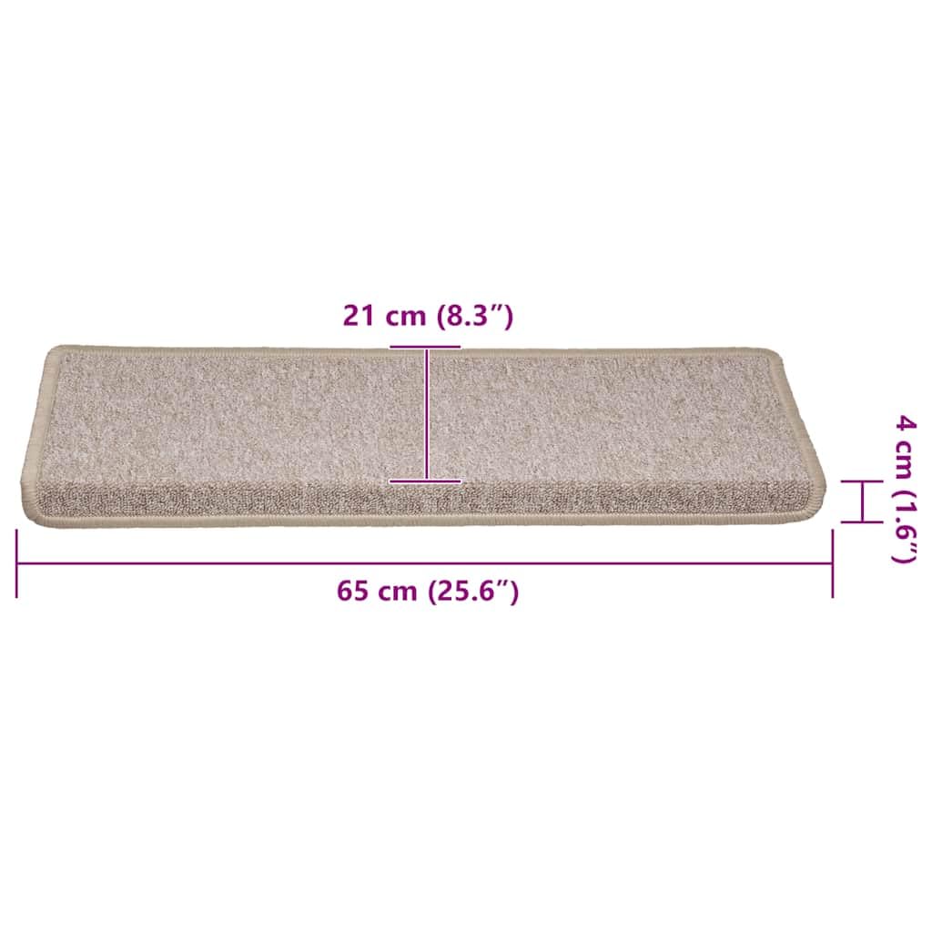 Alfombrillas para escalones, 30 unidades, 65 x 21 x 4 cm, rectangular, autoadhesivas, lavables, antideslizantes, insonorizantes, para interiores, escaleras, perros, niños, antideslizantes