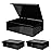 Aimyoo 3 Pack Black Collapsible Gift Box with Magnetic Closure Lids & Rope for Easy Opening 13.8x9x4.3, Bridesmaid Groomsman Proposal Boxes, Rectangle Storage Present Boxes
