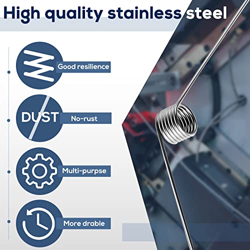 Dunzy DUNZY-0216-MX 40 Pcs Stainless Steel Tiny Torsion Spring 0.5 Wire Diameter Outside Diameter 4.5 Mm Mechanical Small Torsion Spring 120° Deflection Spring Assortment thumb #2