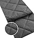 Produktbild Microfaser Alkan Imitat Gesteppt Polsterstoff Möbelstoff Meterware Polsterstoff Wildleder 50x150cm (Dunkelgrau 36)
