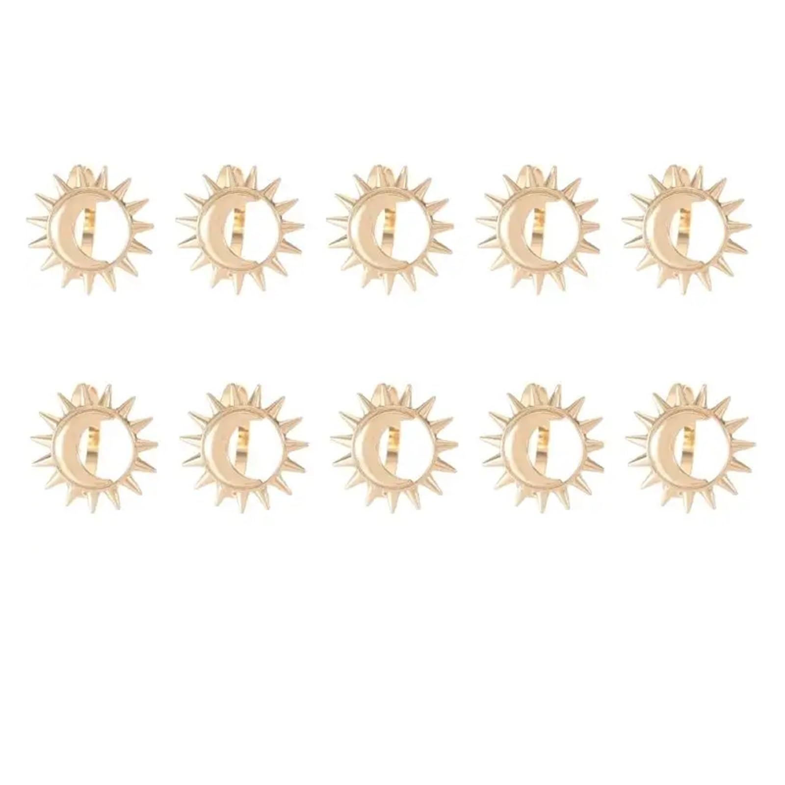 napkin rings Elegant Napkin Holders Alloy Construction Sun Moon Pattern Fasteners For Wedding Banquets Decoration(Color-06)