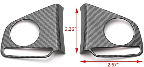 Miniatura 3 de Xotic Tech - Cubierta de botón de volante de fibra de carbono ABS compatible con Honda CR-V LX 2017-2021