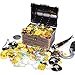 Ulikey Boîte de Coffre au Trésor de Pirate avec 50pcs d'or de Pirate + 100g Acrylic Diamant de Pirate, Jouets Enfants Halloween en Plastique Trésor pour Le Trésor Chasse Jeu Décoration de Fête