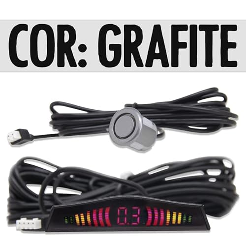 Sensor De Ré Estacionamento 4 Pontos Cinoy Grafite