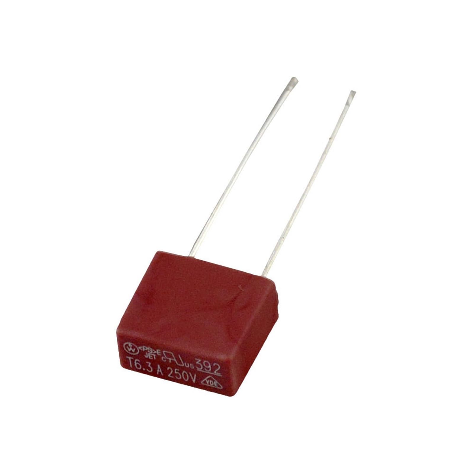 KNIUWMBMH 50PCS 0.5A 1A 2A 3.15A 4A 5A 6.3A 250V 392 Square Plastic Fuse T2A for LCD TV Power Board Commonly Used Fuses Slow Blow Fuse(6.3a)