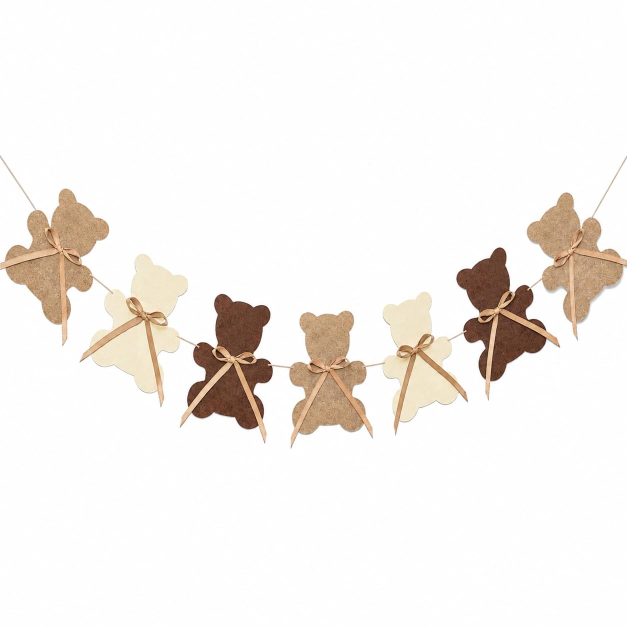 Festiko® Teddy Bear Baby Shower Banner Decoration Kit for Boy Girl, Beige Brown Teddy Theme Hanging Decor for Godh Bharai, Baby Welcome, Naming Ceremony & Birthday Party Supplies-image-34
