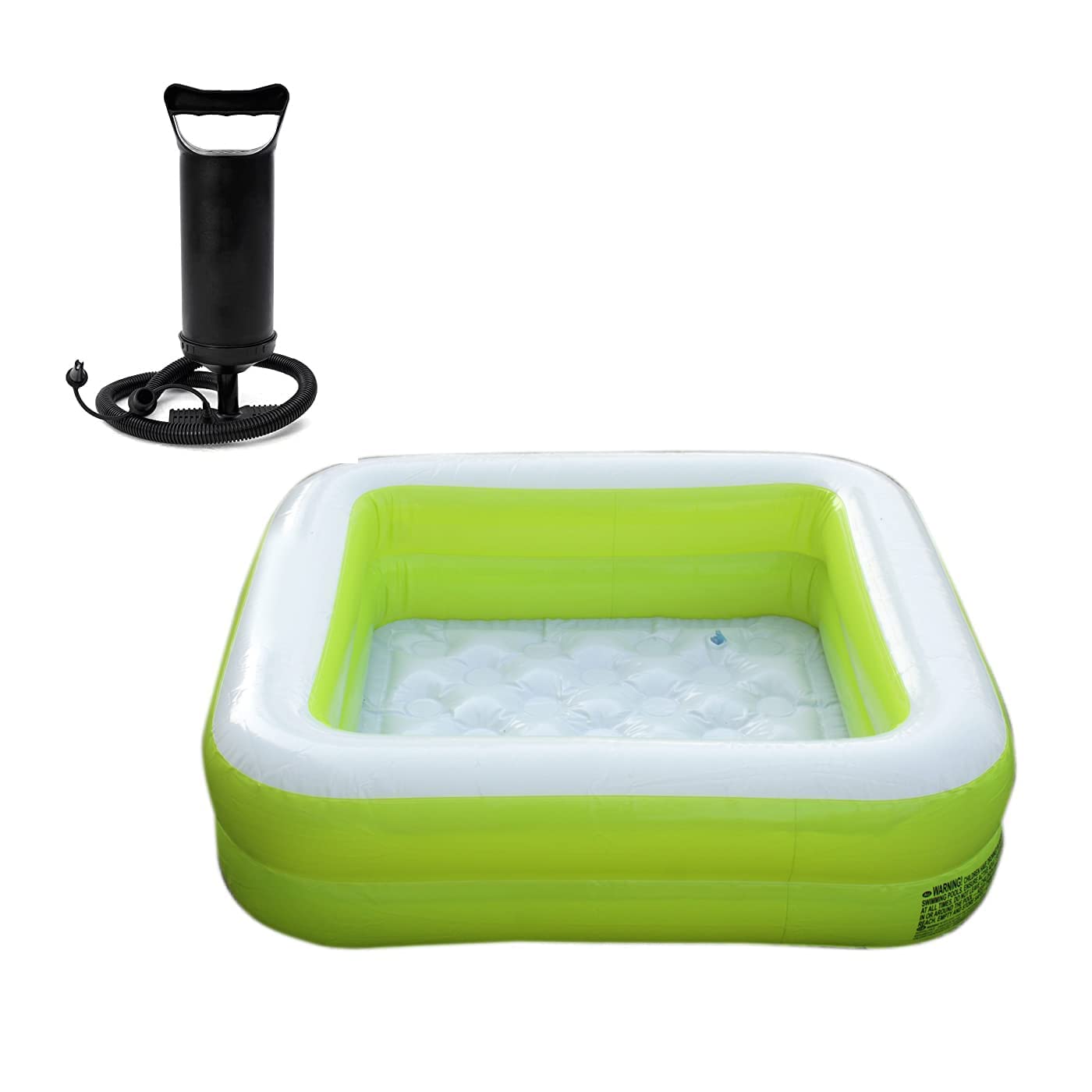 LONGMIRE 3 Ft Sequare with Pump Swimming Pool for Kids | Inflatable & Foldable Baby Bath tub | 0-5 Years | Indoor & Outdoor (Multi Color) (B0D1RDG4TV) Amazon Price History, Amazon Price Tracker