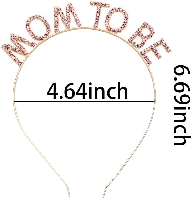 Kilener Mom to be Gifts for 1st Time Mom Rhinestone Crown Baby Shower Headband for Moms Pregnancy Gifts image 3