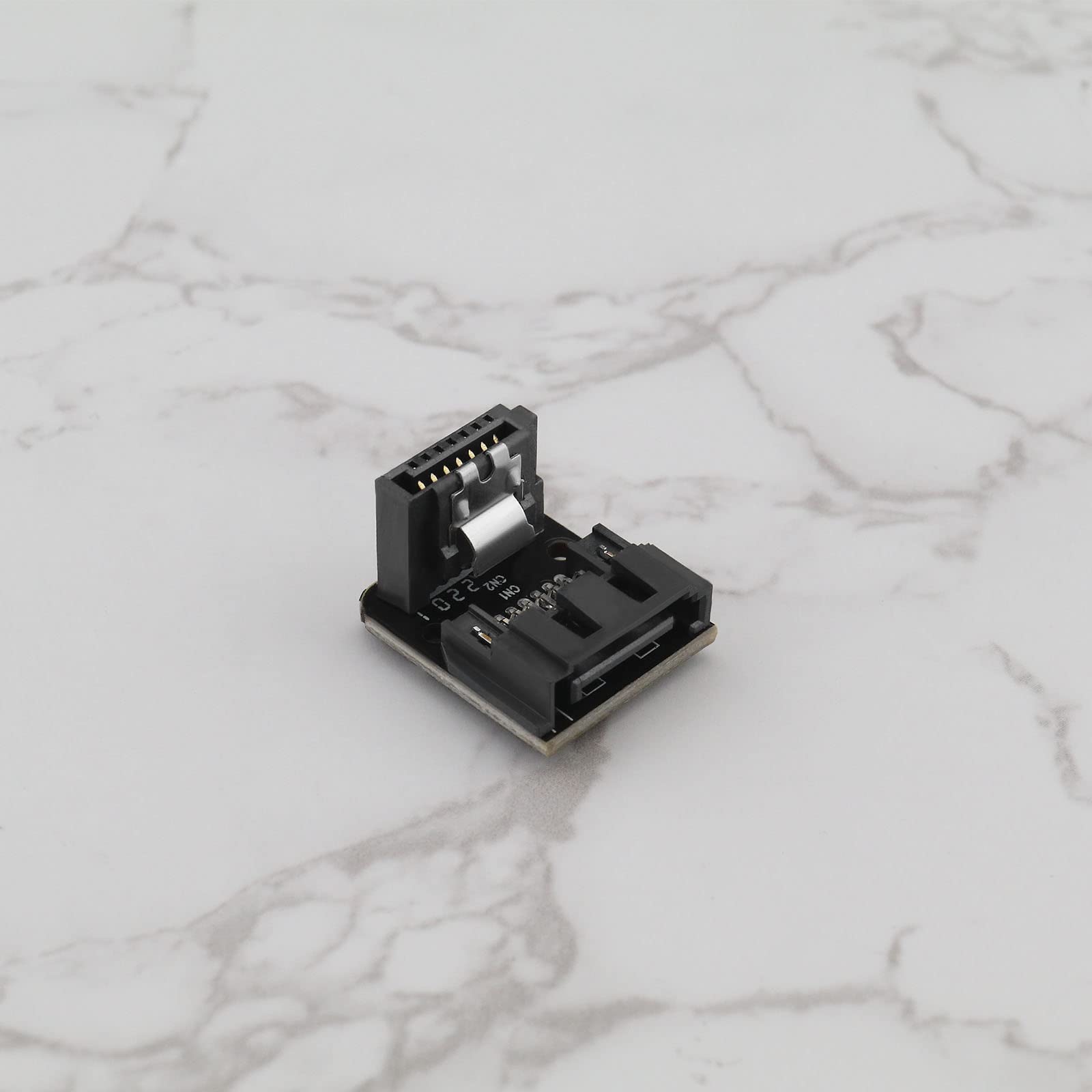 SG Store 2Pcs SATA 7Pin Reverse Converter Ad Angolo Retto Sata 7 Pin Convertitori 90 Gradi Ad Angolo Maschio-Femmina Adattatore Accessori Elettrici 6 Gbit/s