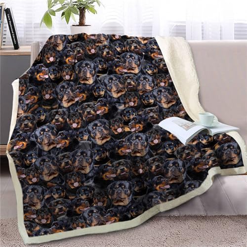 Manta Sofa Verano Perro Negro Plaid Sofa Verano Diseño de Doble Cara Plaid Cama Durable Jarapas para Sofas Pelo de Cordero Colcha Multiusos para Sofas Suave Blanket Manta 150x180cm
