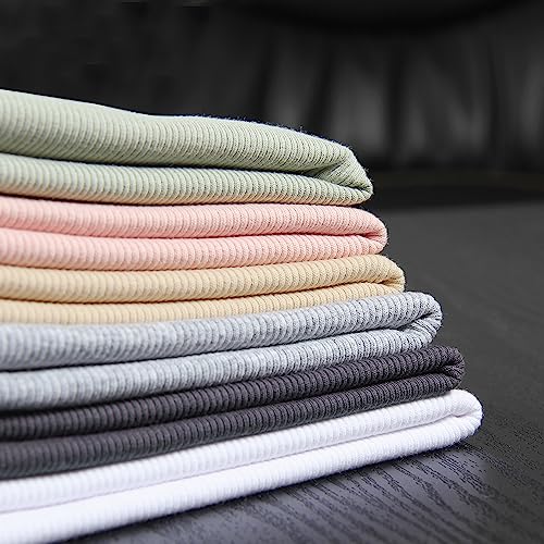 GEMBERA Womens Sleeveless Racerback High Neck Basic Ribbed Knit Fitted Tank Top Heather Grey S