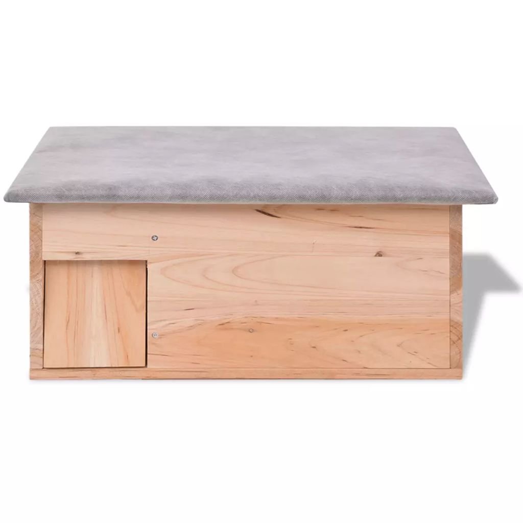 Festnight Holz Igelhaus Igelhotel mit Labyrinth-Eingang 45 x 33 x 22 cm für Igel und andere kleine Tiere